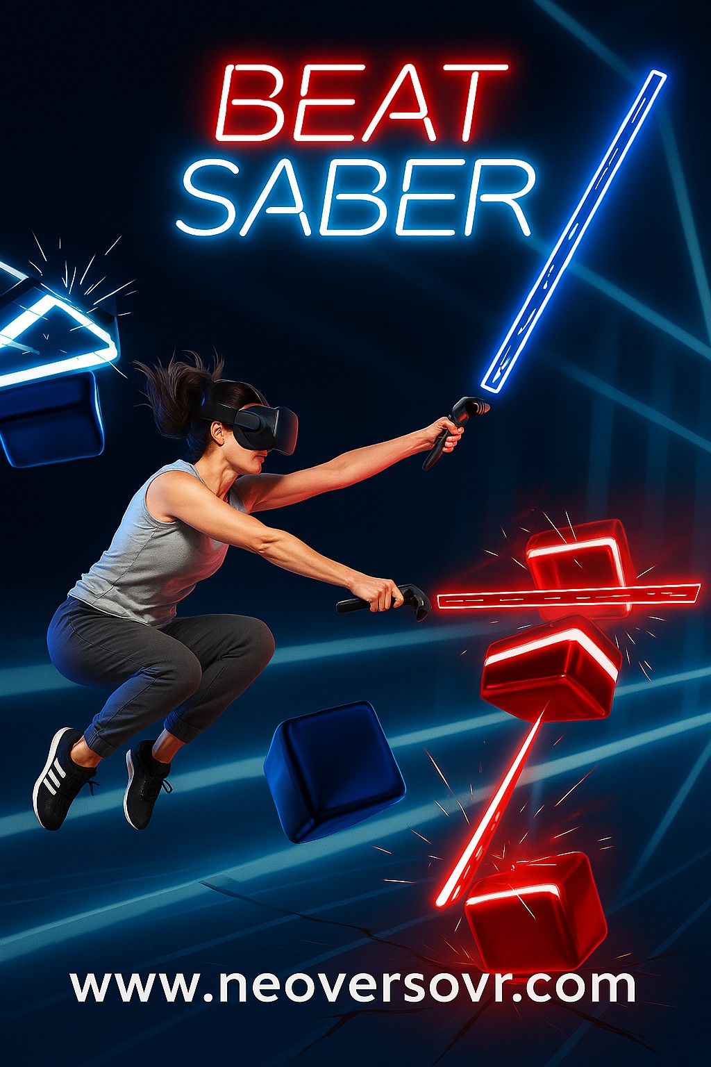 Captura de Beat Saber en juego musical VR