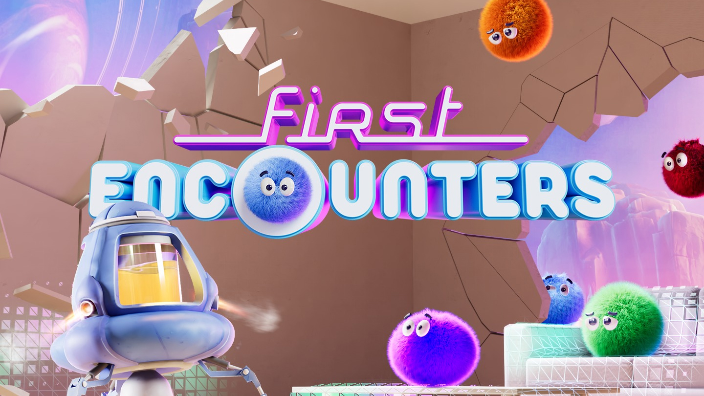 Juego First Encounters con criaturas espaciales